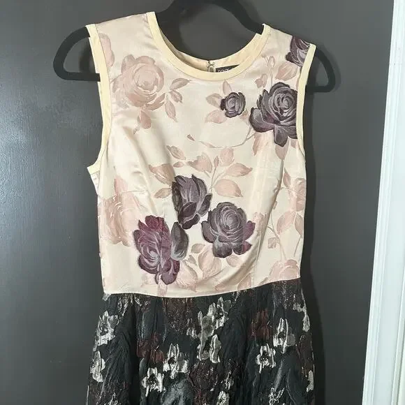Dolce & Gabbana Women's Floral Jacquard Silk Blend Sleeveless Dress Size 42 - Picture 2 of 7